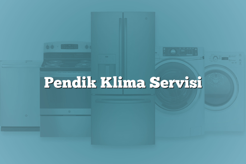 Pendik Klima Servisi